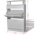 Mueble zapatero con cajón y estante superior de vidrio