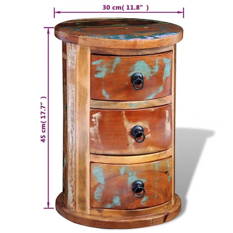 Armario con 3 cajones madera maciza