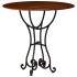 Mesa de comedor madera maciza de acacia acabado miel 80x76