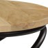 Mesa auxiliar de madera maciza de mango 40x50