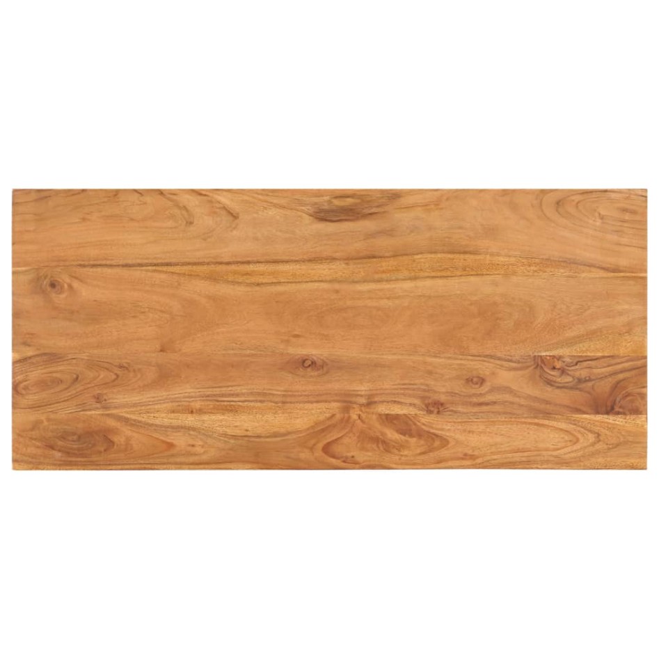 Mesa de centro de madera maciza de acacia 100x45x33