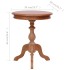 Mesa auxiliar de madera maciza de caoba natural 50x50x65