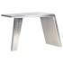 Escritorio de ala de avión metal plateado 112x50x76