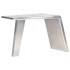Escritorio de ala de avión metal plateado 112x50x76