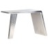 Escritorio de ala de avión metal plateado 112x50x76