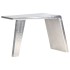 Escritorio de ala de avión metal plateado 112x50x76