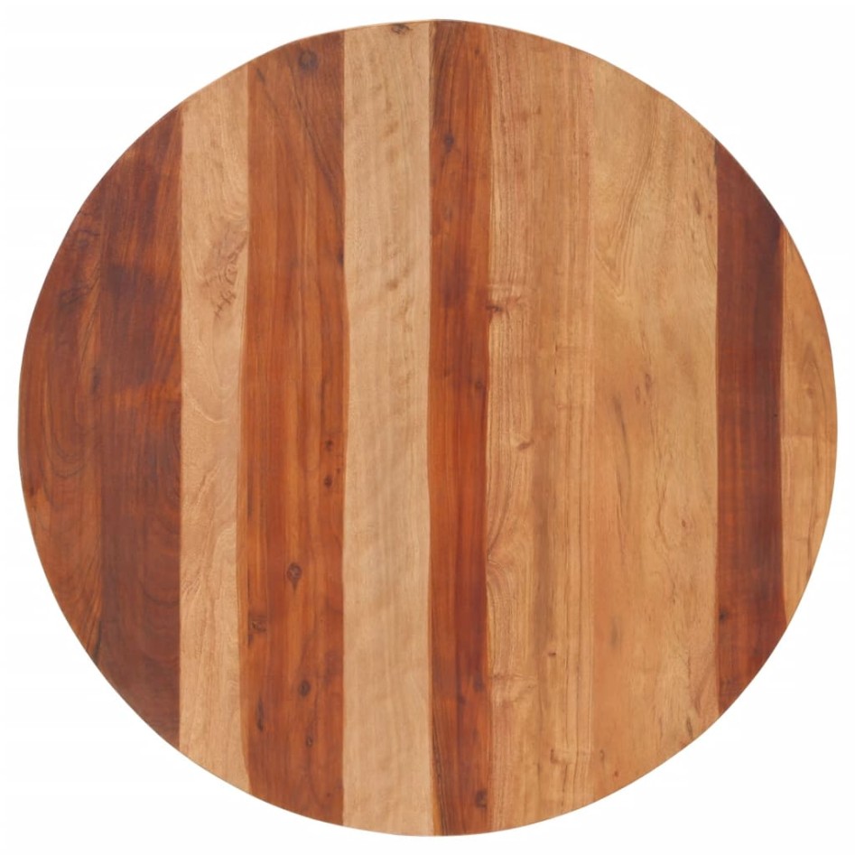 Tablero de mesa redonda madera maciza de acacia 25-27 mm 80