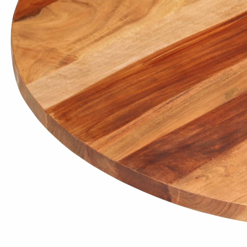 Tablero de mesa redonda madera maciza de acacia 25-27 mm 80