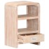 Mesita de noche de madera maciza de acacia 40x30x60