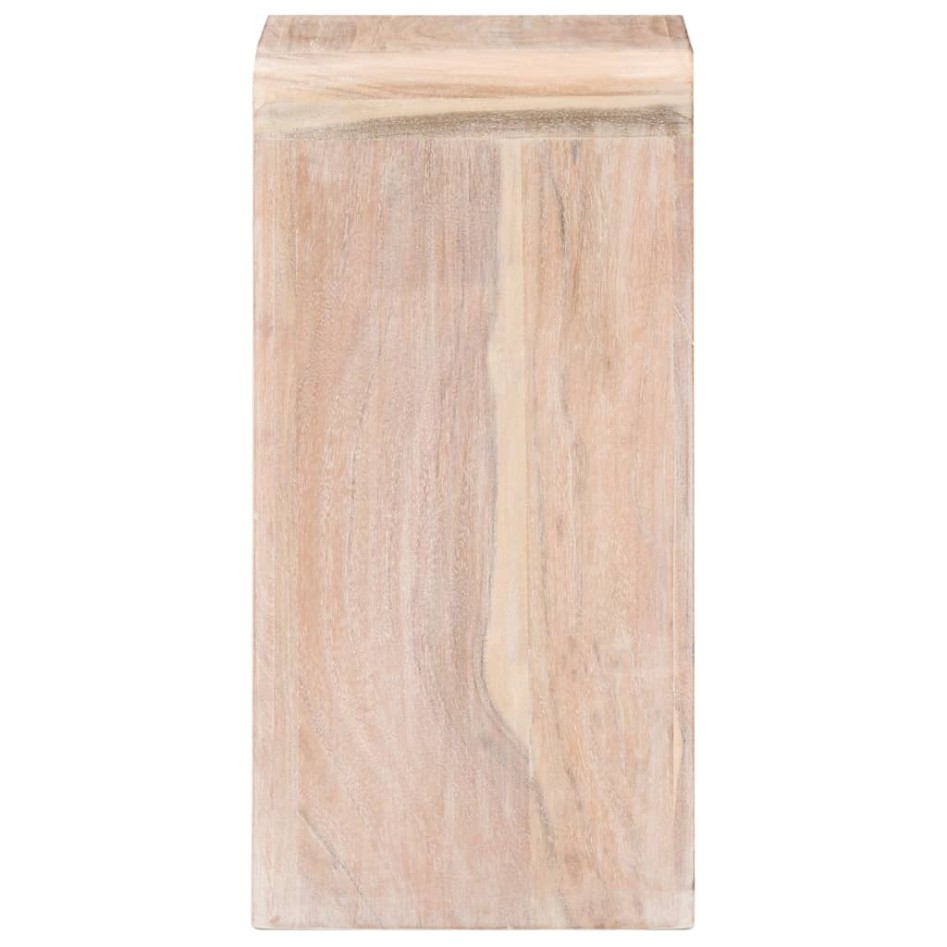 Mesita de noche de madera maciza de acacia 40x30x60
