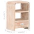 Mesita de noche de madera maciza de acacia 40x30x60