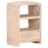 Mesita de noche de madera maciza de acacia 40x30x60