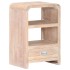 Mesita de noche de madera maciza de acacia 40x30x60