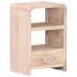 Mesita de noche de madera maciza de acacia 40x30x60