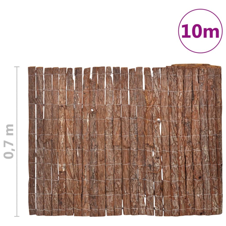 Valla de corteza de árbol 1000x70