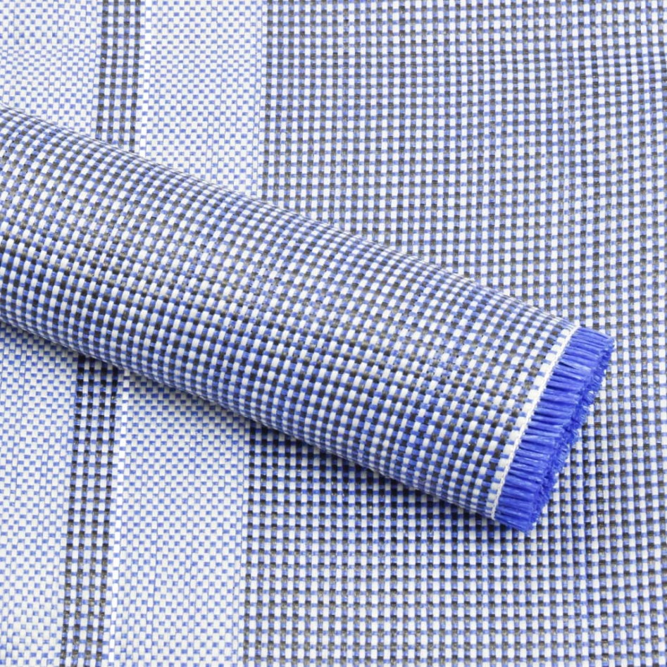 Alfombra para tienda de campaña azul 650x300