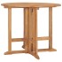 Mesa de comedor plegable para jardín madera de teca Ø90x75