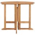 Mesa de comedor plegable para jardín madera de teca Ø90x75