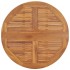 Mesa de comedor plegable para jardín madera de teca Ø90x75