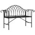 Banco de jardín de dos plazas 128 cm acero