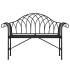 Banco de jardín de dos plazas 128 cm acero