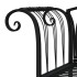 Banco de jardín de dos plazas 128 cm acero