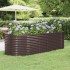 Jardinera arriate acero recubrimiento polvo marrón