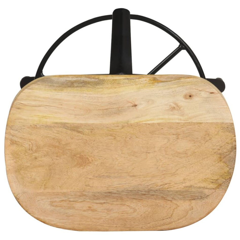 Taburetes de cocina 2 unidades madera maciza de mango 66