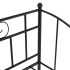Estructura de sofá cama sin colchón metal negro 90x200