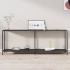Mesa consola vidrio templado negro 200x35x75,5