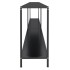 Mesa consola vidrio templado negro 200x35x75,5