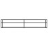 Mueble de TV vidrio templado color mármol blanco 220x40x40,5