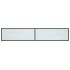 Mueble de TV vidrio templado color mármol blanco 220x40x40,5