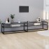 Mueble para TV vidrio templado transparente 220x40x40,5