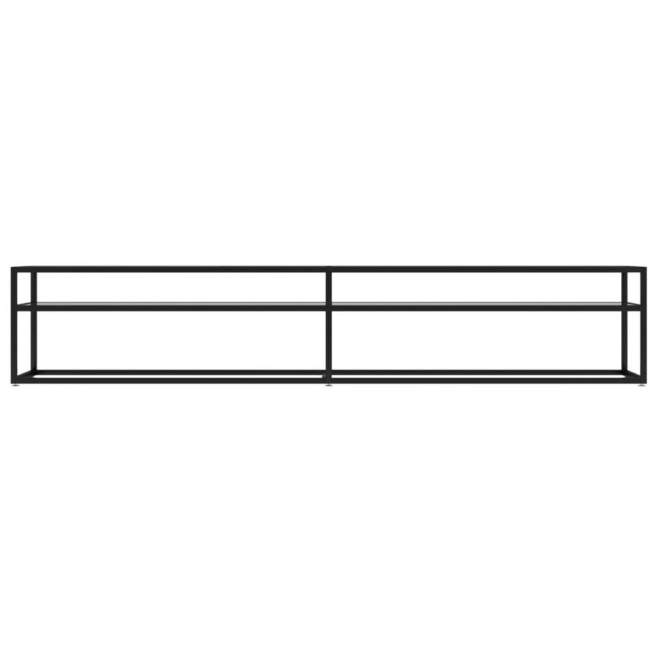 Mueble para TV vidrio templado transparente 220x40x40,5