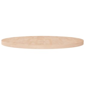 Superficie de mesa redonda madera de roble sin tratar Ø90x4