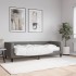 Sofá cama con colchón tela gris oscuro 80x200