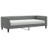 Sofá cama con colchón tela gris oscuro 80x200