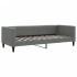 Sofá cama con colchón tela gris oscuro 80x200