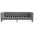 Sofá cama con colchón tela gris oscuro 80x200