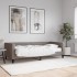 Sofá cama con colchón tela gris taupe 90x200