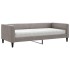 Sofá cama con colchón tela gris taupe 90x200