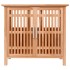 Armario de lavabo madera maciza de nogal 66x29x61,5