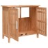 Armario de lavabo madera maciza de nogal 66x29x61,5