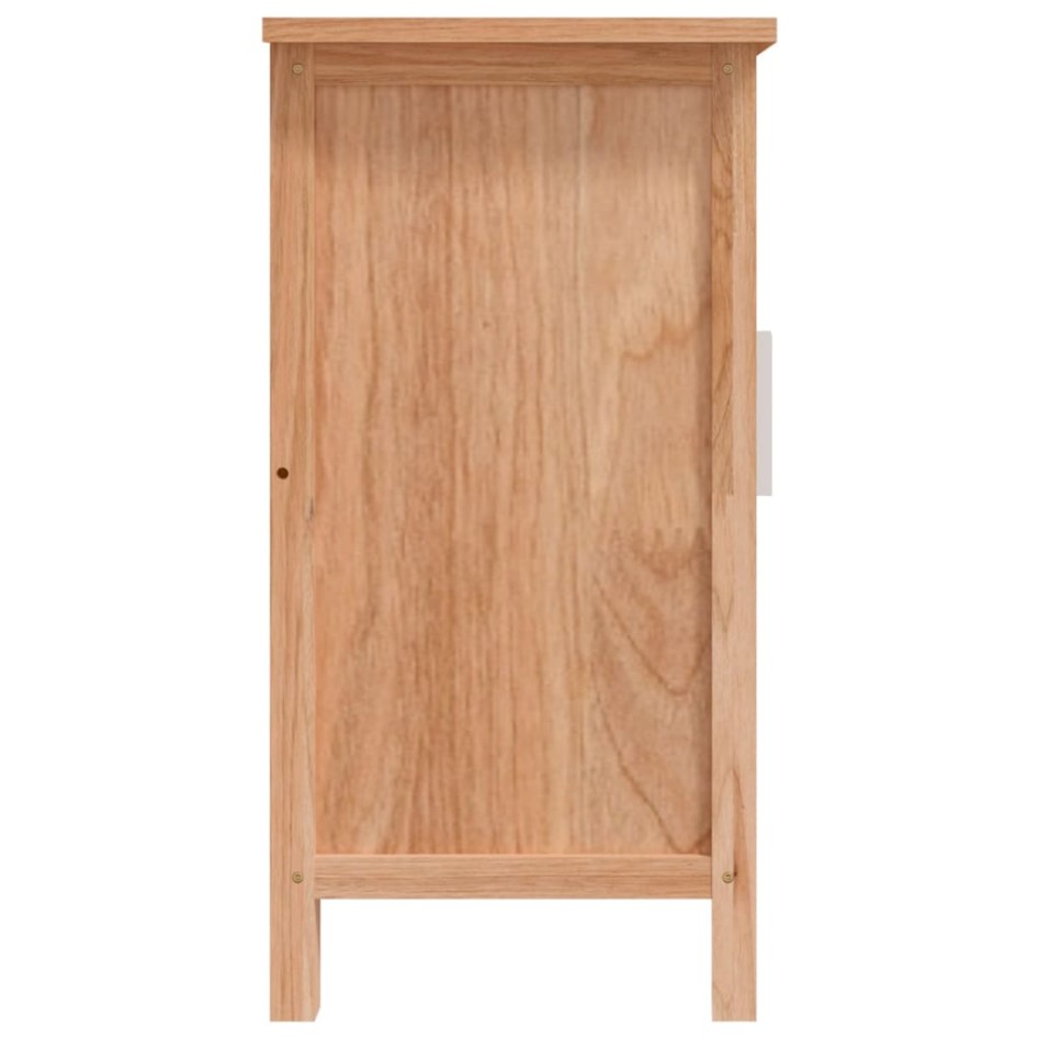 Armario de lavabo madera maciza de nogal 66x29x61,5