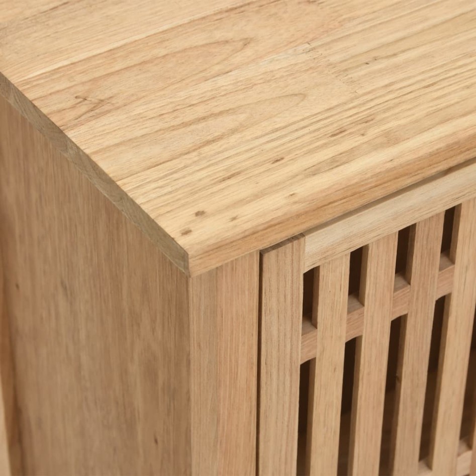 Armario de lavabo madera maciza de nogal 66x29x61,5