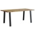 Mesa de comedor madera maciza de acacia 150x90x75