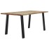 Mesa de comedor madera maciza de acacia 150x90x75