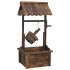 Fuente pozo de deseos con bomba madera de abeto 57x50x112
