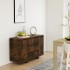 Aparador con 3 cajones roble ahumado 120x41x75